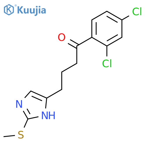 1-Butanone, 1-(2,4-dichlorophenyl)-4-[2-(methylthio)-1H-imidazol-4-yl]- structure