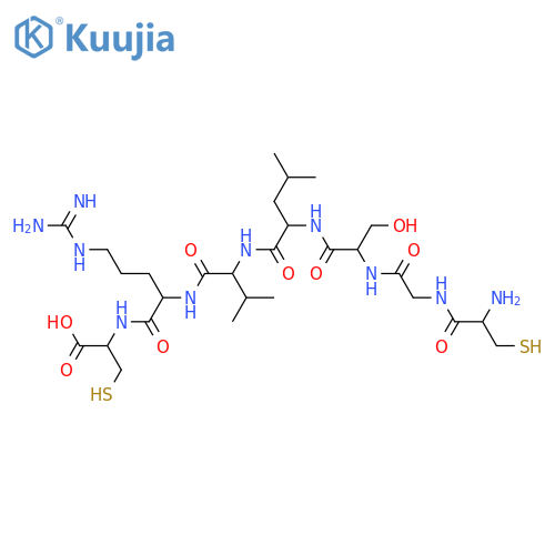 L-Cysteine, L-cysteinylglycyl-L-seryl-L-leucyl-L-valyl-L-arginyl- structure