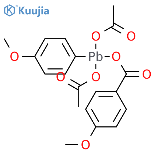 Plumbane, bis(acetyloxy)[(4-methoxybenzoyl)oxy](4-methoxyphenyl)- structure