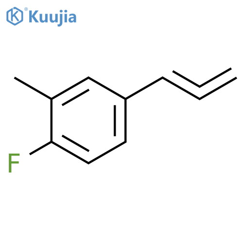 Benzene, 1-fluoro-2-methyl-4-(1,2-propadien-1-yl)- structure