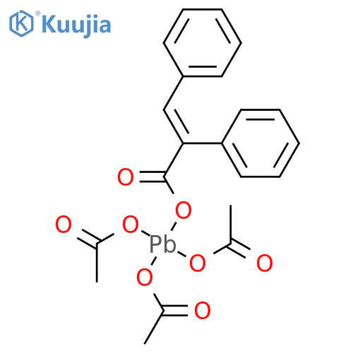 Plumbane, tris(acetyloxy)[(1-oxo-2,3-diphenyl-2-propenyl)oxy]- structure