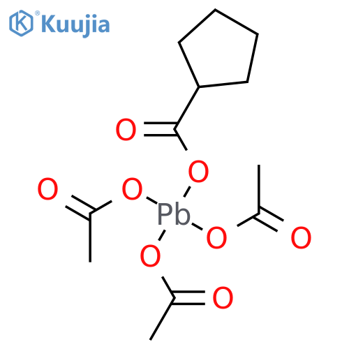 Plumbane, tris(acetyloxy)[(cyclopentylcarbonyl)oxy]- structure