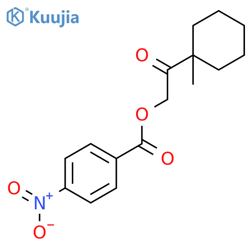 Ethanone, 1-(1-methylcyclohexyl)-2-[(4-nitrobenzoyl)oxy]- structure