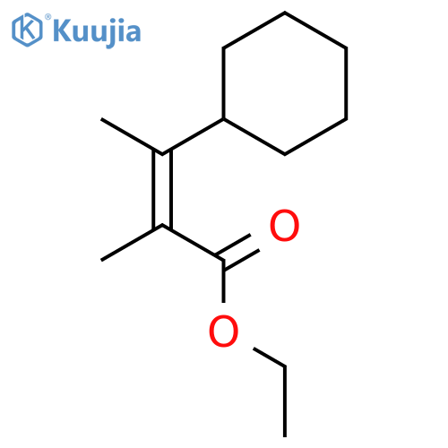 2-Butenoic acid, 3-cyclohexyl-2-methyl-, ethyl ester, (Z)- structure