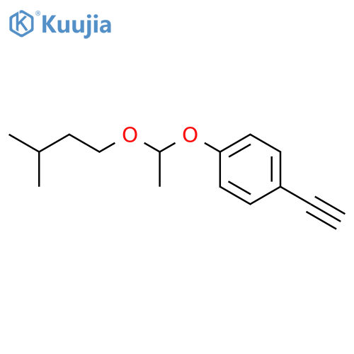 Benzene, 1-ethynyl-4-[1-(3-methylbutoxy)ethoxy]- structure