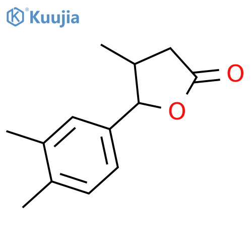 2(3H)-Furanone, 5-(3,4-dimethylphenyl)dihydro-4-methyl- structure