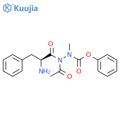 L-Phenylalanine, N-acetyl-, 2-methyl-2-(phenoxycarbonyl)hydrazide structure