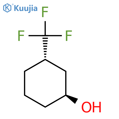 Cyclohexanol, 3-(trifluoromethyl)-, (1S-trans)- structure