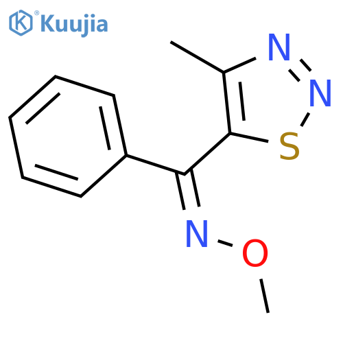 Methanone, (4-methyl-1,2,3-thiadiazol-5-yl)phenyl-, O-methyloxime structure