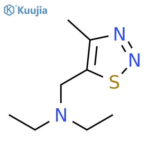 1,2,3-Thiadiazole-5-methanamine, N,N-diethyl-4-methyl- structure