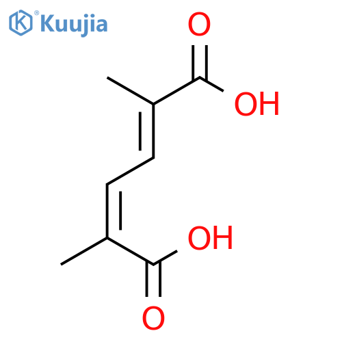 2,5-Dimethyl-2,4-hexadienedioic Acid structure