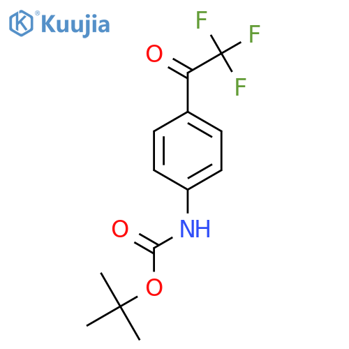 tert-butyl N-4-(2,2,2-trifluoroacetyl)phenylcarbamate structure