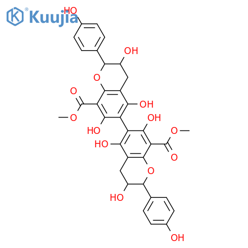 3,3'',4',4''',5,5'',7,7''-Octahydroxy-6,6''-biflavan-8,8''-dicarboxylic acid; (2R,2''R,3S,3''S)-form, Di-Me ester structure