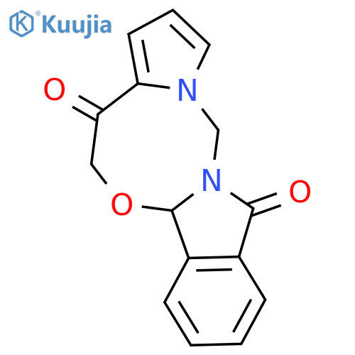 13H-Pyrrolo[1',2':5,6][1,3,5]oxadiazocino[2,3-a]isoindole-4,11(5H,6aH)-dione structure