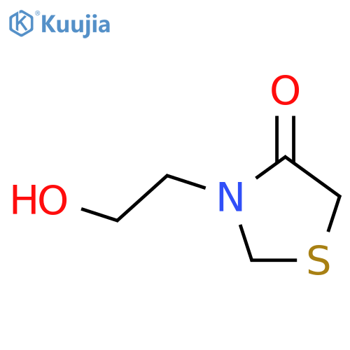 4-Thiazolidinone, 3-(2-hydroxyethyl)- structure