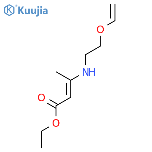 2-Butenoic acid, 3-[[2-(ethenyloxy)ethyl]amino]-, ethyl ester structure
