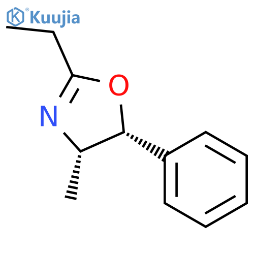 Oxazole, 2-ethyl-4,5-dihydro-4-methyl-5-phenyl-, (4S-cis)- structure