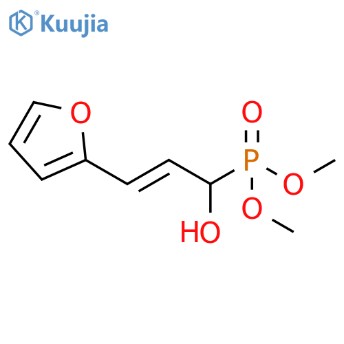 Phosphonic acid, [(2E)-3-(2-furanyl)-1-hydroxy-2-propenyl]-, dimethyl ester (9CI) structure