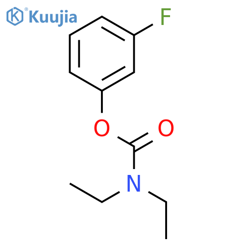 3-fluorophenyl diethylcarbamate structure