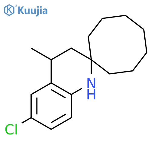 Spiro[cyclooctane-1,2'(1'H)-quinoline], 6'-chloro-3',4'-dihydro-4'-methyl- structure
