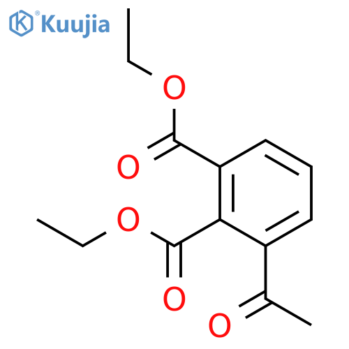 1,2-BENZENEDICARBOXYLIC ACID, ACETYL-, DIETHYL ESTER structure