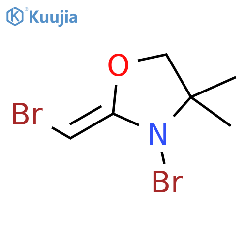 OXAZOLIDINE, 3-BROMO-2-(BROMOMETHYLENE)-4,4-DIMETHYL- structure