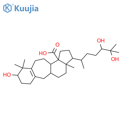 3,24,25-Trihydroxy-9,10-secocycloart-5(10)-en-30-oic acid; (3α,24S)-form structure