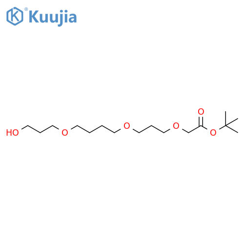 tert-butyl 2-(3-(4-(3-hydroxypropoxy)butoxy)propoxy)acetate structure