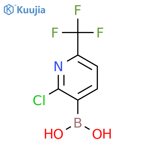 (2-Chloro-6-(trifluoromethyl)pyridin-3-yl)boronic acid structure