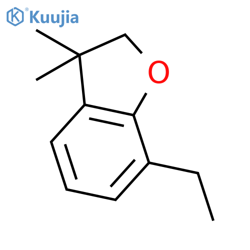 Benzofuran, 7-ethyl-2,3-dihydro-3,3-dimethyl- structure