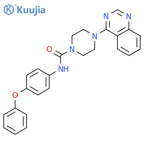 1-Piperazinecarboxamide, N-(4-phenoxyphenyl)-4-(4-quinazolinyl)- structure