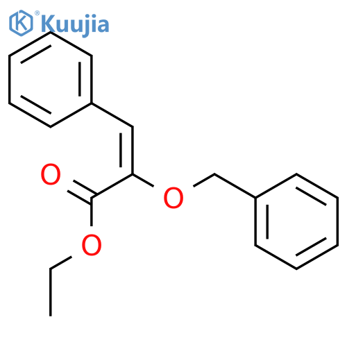 2-Propenoic acid, 3-phenyl-2-(phenylmethoxy)-, ethyl ester, (E)- structure