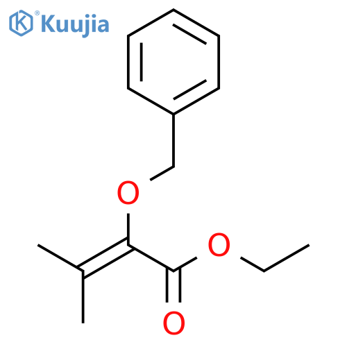 2-Butenoic acid, 3-methyl-2-(phenylmethoxy)-, ethyl ester structure