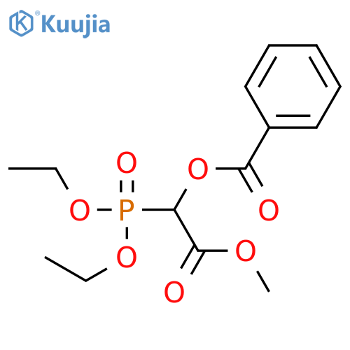 ACETIC ACID, (BENZOYLOXY)(DIETHOXYPHOSPHINYL)-, METHYL ESTER structure