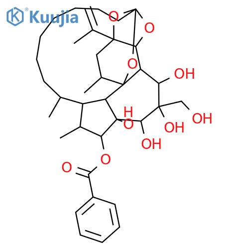 Genkwadane C; 9'-Epimer, 20-debenzoyl, 3-benzoyl structure