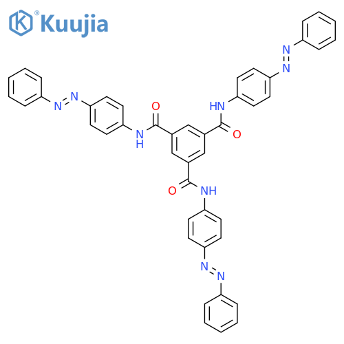 1,3,5-Benzenetricarboxamide, N1,N3,N5-tris[4-[(1Z)-2-phenyldiazenyl]phenyl]- structure