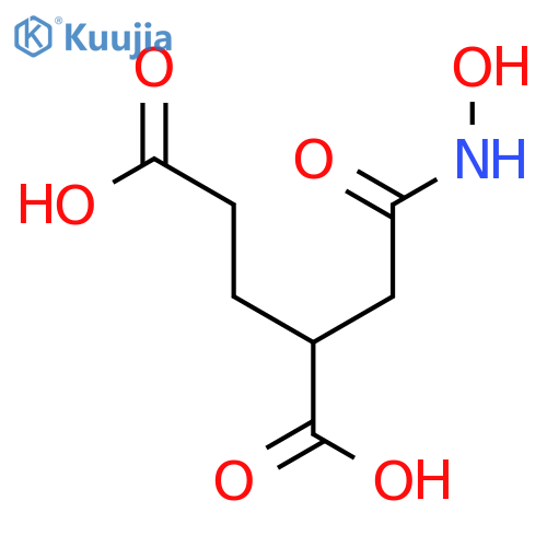 Pentanedioic acid, 2-[2-(hydroxyamino)-2-oxoethyl]- structure