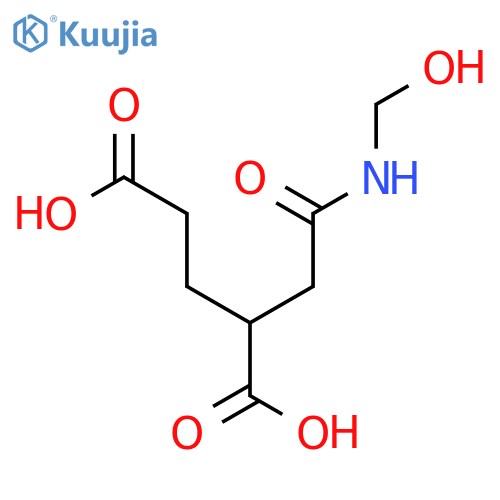 Pentanedioic acid, 2-[2-(hydroxymethylamino)-2-oxoethyl]- structure