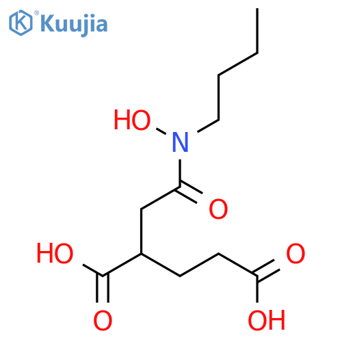 Pentanedioic acid, 2-[2-(butylhydroxyamino)-2-oxoethyl]- structure