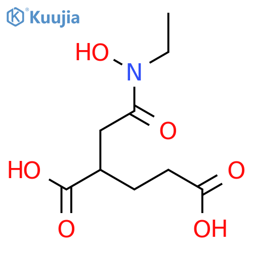 Pentanedioic acid, 2-[2-(ethylhydroxyamino)-2-oxoethyl]- structure
