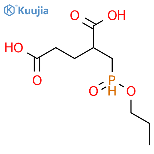 Pentanedioic acid, 2-[(propoxyphosphinyl)methyl]- structure