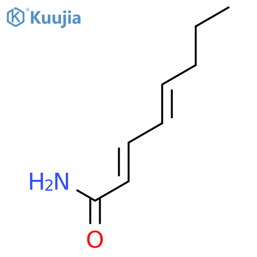 2,4-Octadienamide, (E,E)- structure