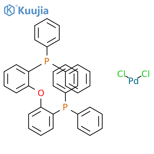 Dichloro[bis(diphenylphosphinophenyl)ether]palladium(II) structure