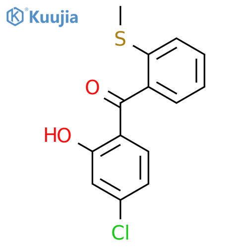 METHANONE, (4-CHLORO-2-HYDROXYPHENYL)[2-(METHYLTHIO)PHENYL]- structure