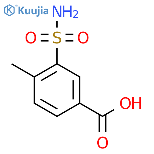 4-Methyl-3-sulfamoylbenzoic acid structure