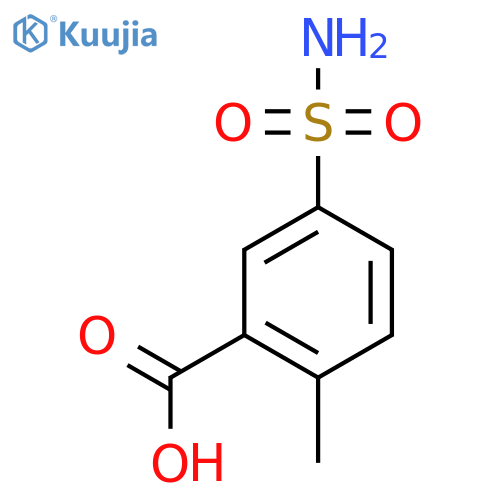 2-Methyl-5-sulfamoylbenzoic acid structure