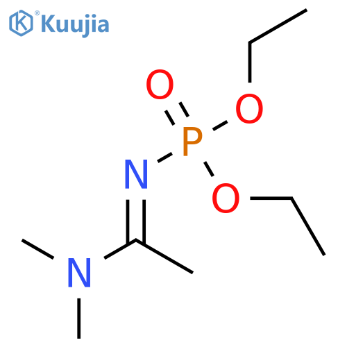 PHOSPHORAMIDIC ACID, [1-(DIMETHYLAMINO)ETHYLIDENE]-, DIETHYL ESTER, (E)- structure