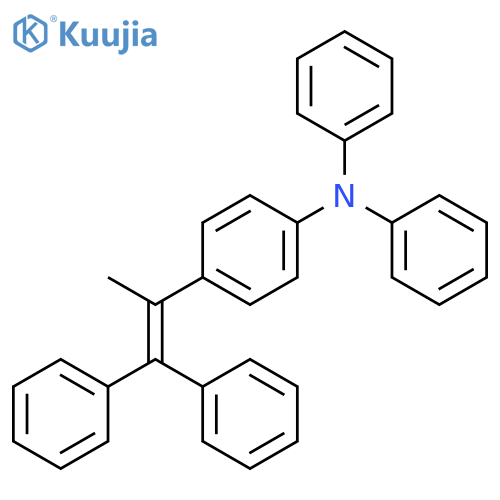 BENZENAMINE, 4-(1-METHYL-2,2-DIPHENYLETHENYL)-N,N-DIPHENYL- structure