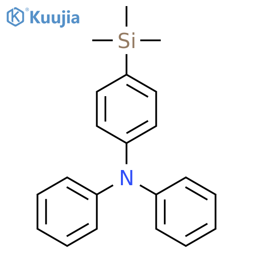 Benzenamine, N,N-diphenyl-4-(trimethylsilyl)- structure