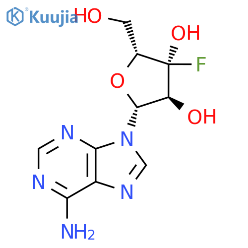 9-(3'-Fluoro-3'-deoxyxylofuranosyl)adenine structure
